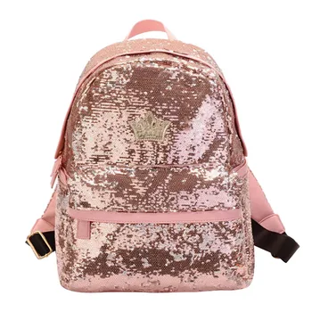 

Fashion Women's Backpack Sequins Youth Leather Backpacks for Teenage Girls Female School Shoulder Bag Bagpack mochila 7J3