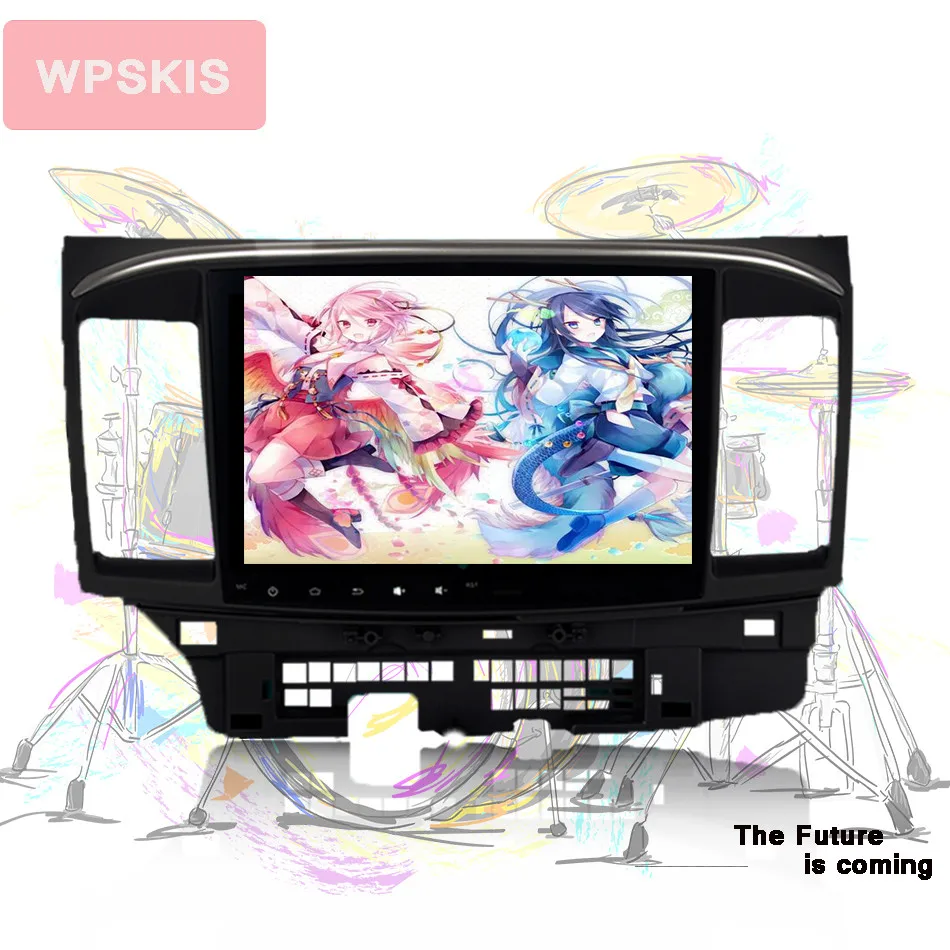 Discount Android 9.0 car dvd for Mitsubishi Lancer 10.2 inch 2008 2009 2010 2011 2012 2013 2014 2015 2016 2017 2018 car stereo Headunit 1