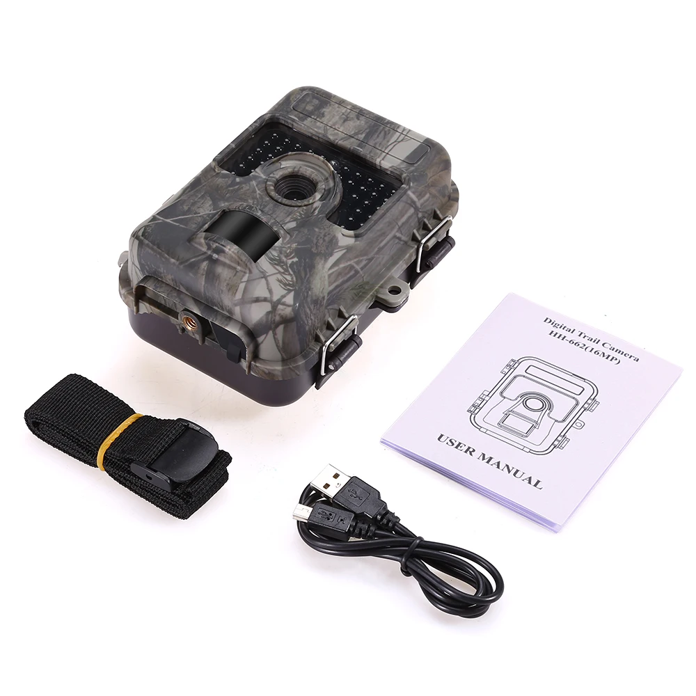 HH662 Trail камера 16MP 1080 P Охота Скаутинг дикой природы Cam 30 шт. ИК светодиодный 940nm