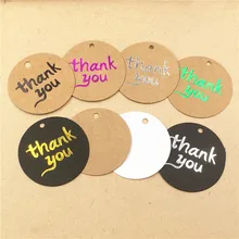 50 шт в наборе, с надписью "спасибо" закладка для книги «сделай сам» круглая бирка коробка для свадебного подарка открытка с украшениями(4 см