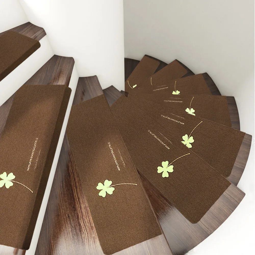 5pcs/set Stair Carpet Sets Slip Resistance Tread Mats Rugs for Stair Step Anti-skid Mat Fit For 20cm 22cm 24cm Width Stairs 5pcs/set Stair Carpet Sets Slip Resistance Tread Mats Rugs for Stair Step Anti-skid Mat Fit For 20cm 22cm 24cm Width Stairs