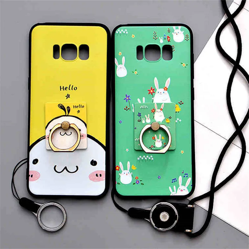 

For Samsung Galaxy S8 Case 3D Relief Soft Silicone Protection Cases Cover For Samsung Galaxy S8 Plus Phone Protector Funda Capa