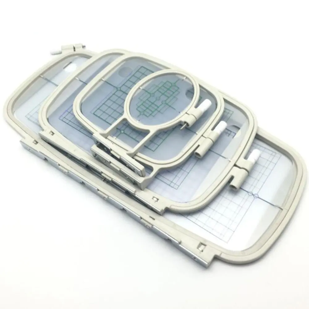 4Pcs Sewing Embroidery Machine Hoops Set frame brother PE 700, PE 700II