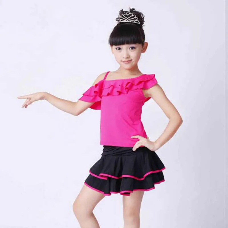 

Kids Ballroom Dance latin dance dress for kids latin dance abiti ballo latino bambina children professional Girl latin dress