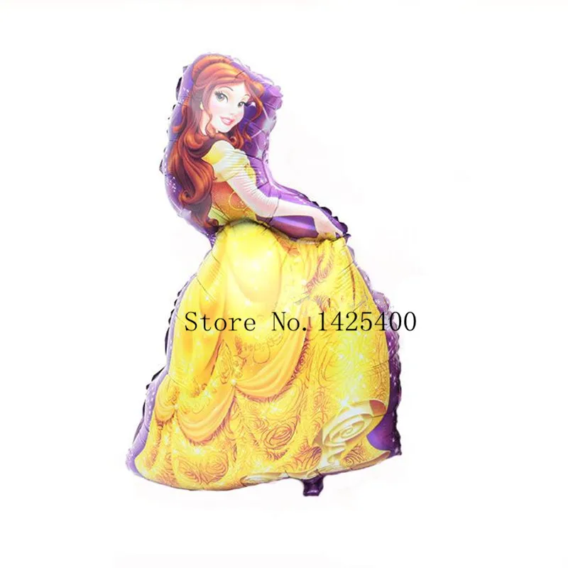 

XXPWJ free shipping 1pcs new princess styling aluminum balloons birthday party balloons wholesale S-004