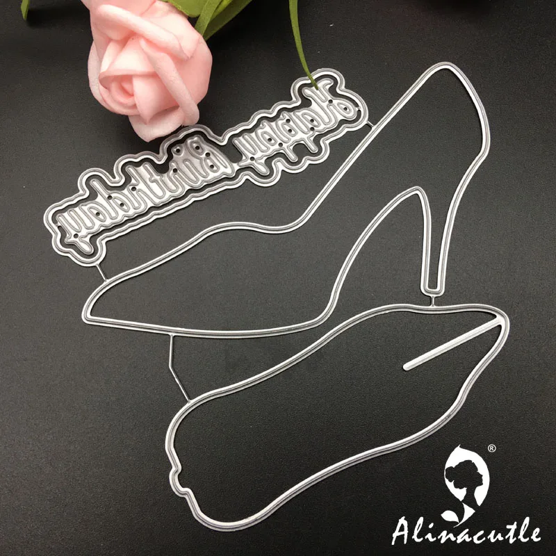 Прозрачные штампы высечки любовь обувь день рождения Скрапбукинг картон для творчества силиконовый резиновый ролик прозрачный значок Alinacraft