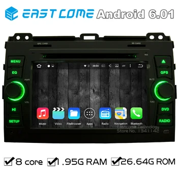 

Octa Core 8 Core Android 6.0 Car DVD Player For Toyota Prado Land Cruiser 120 2002 2003 2004 2005 2006 2007 2008 2009 With BT