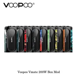 Оригинальный VOOPOO Vmate 200 W TC поле MOD с обновленной 32-цифра ген. Вентилятор чип 200 W Мощный без 18650 Батарея Mod VS перетащите поле mod