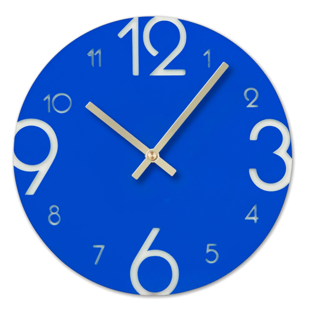 Digital DIY Wall Clock Mute Fabala Living Room Acrylic Home Decor 3D | Дом и сад