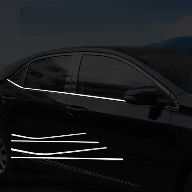 

Window automobile decorative car styling covers decoration accessories modification bright sequins 14 15 16 17 FOR Toyota Levin