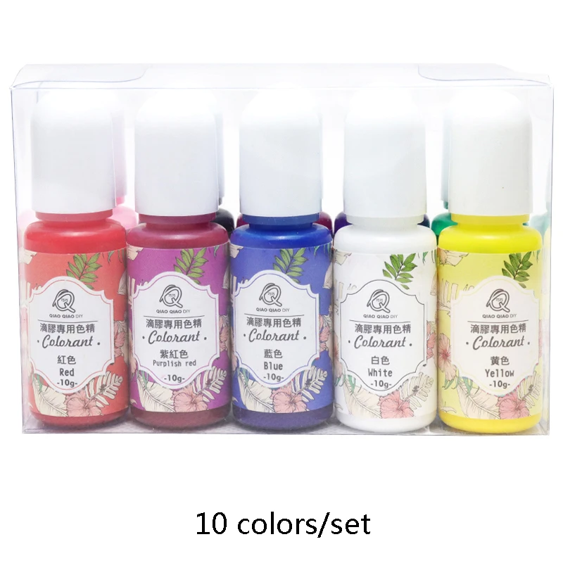 

10colors/set Epoxy Resin Pigment UV Resin Coloring Dye Colorant Resin Pigment DIY Handmade Crafts Art Sets
