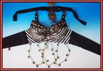 

Tribal belly dance bra B135