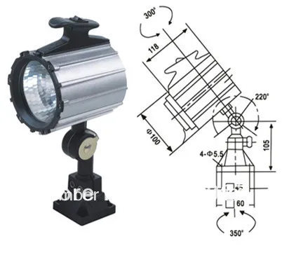 

Short Arm machine tool lamp , work lamp 24V/12V/36V/220V 50W halogen CNC Machine lamp