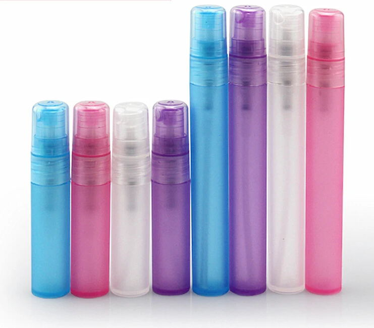 Download 5ml Mini Clear Purple pink Plastic Spray Bottle Atomizer Perfume Bottle Crimp Neck Atomizing ...