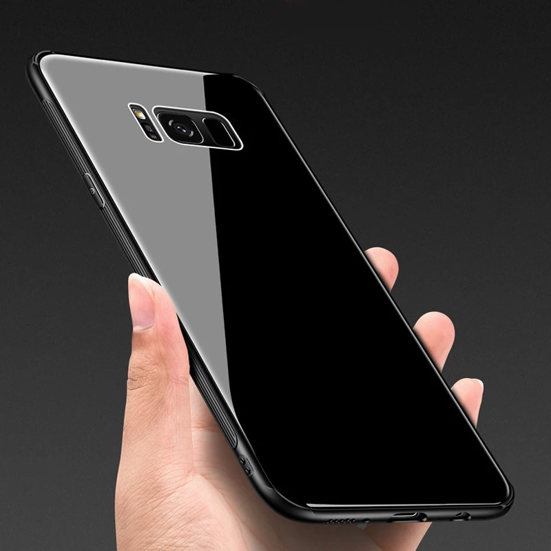 Стеклянная крышка YUETUO чехол для samsung galaxy s10 s8 s9 plus s10e s 8 9 10 e s10plus s8plus s9plus