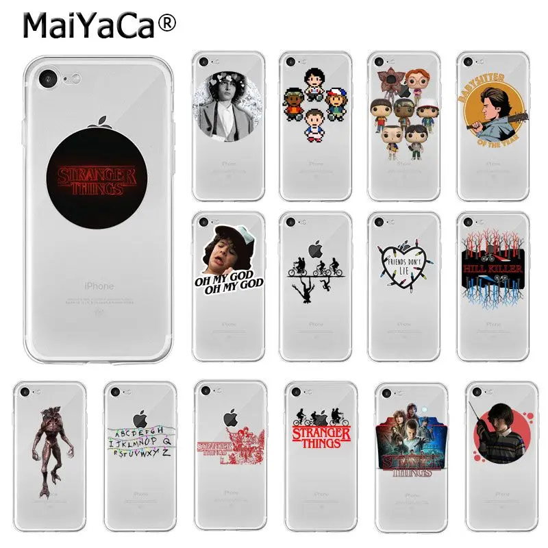 Мягкий чехол для телефона MaiYaCa America TV stranger things из ТПУ Apple iPhone 8 7 6 6S Plus X XS MAX 5 5S SE XR |