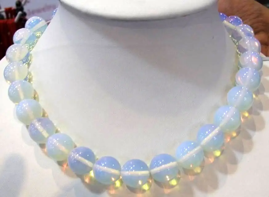 8mm Sri Lanka Moonstone Round Beads Pendant Necklace 18/'/' AAA+ Pretty