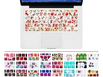 

Laptop Keyboard Skin Protector Cover Film Guard Silicone For All Apple Macbook Pro Air Retina 13 15 17 New Plum Blossom Flower