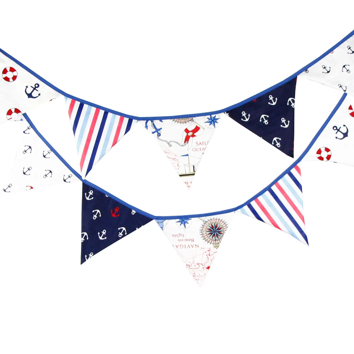 Children's Pirate Theme Decoration String Flags Pennant Cotton Birthday