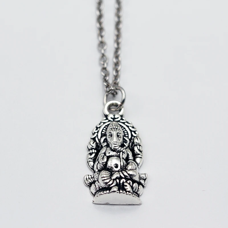 Кулон в виде слона Будды Ganesha/ожерелье из камня рождения/ожерелья с буквами от A до
