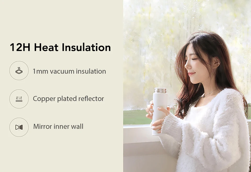 Xiaomi Vacuum Cups 12 Hours Hot 316L Stainless Steel Insulated Mug Drink Beverage Bottle 500ML 17oz (6)