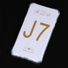 DHL 100 шт./лот противоударный ТПУ прозрачный чехол для Samsung Galaxy J1 Ace/J1 Mini/J2/J3 J300/J5 J5000/J7 J7000