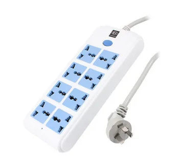 

AC 250V 16A 2.5M Cable Multi Type Plug Sockets 8 Outlet Electric Adapter AU Plug
