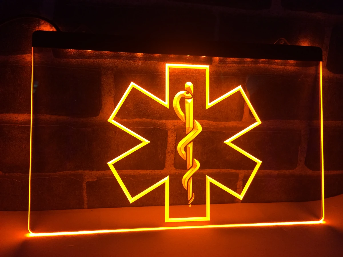 LA714 EMS Paramedic Medical Services LED Neon Light Sign hang sign home