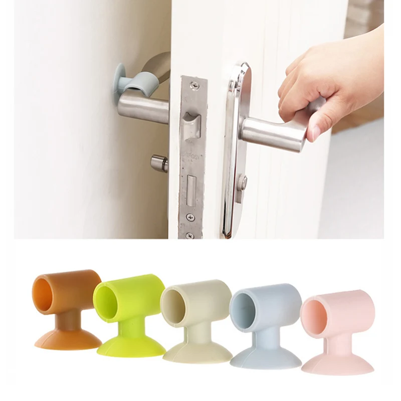 

Silicone Door Stop Wall Bumper Guard Stopper Anti Collision Suction Pads 3.5x2x4.5CM --M25