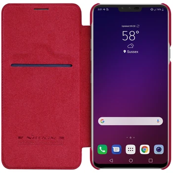 

Flip Case for LG V40 ThinQ NILLKIN Qin Series Luxury PU Leather PC Back Cover for LG V40 ThinQ Case