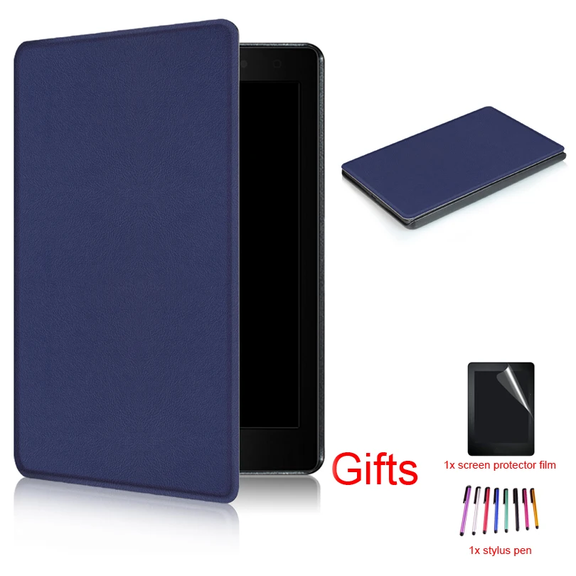 

Magnet Funda Case For Kobo Aura One 7.8/Limited Edition Tablet,Smart Wake/Sleep PU Leather Case Protective Cover +Film+Pen