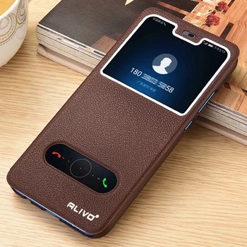 

6.4'' For Huawei Honor View 20 Case View20 V 20 Flip PU Leather Phone Case For Huawei Honor V20 Cover View Window Honor 20 20pro