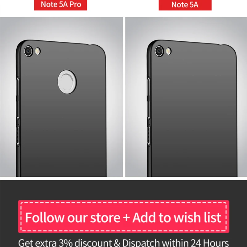 Msvii-Phone-Case-for-Xiaomi-Redimi-Note-5a-Case-funda-Matte-Surface-PC-Hard-case-for