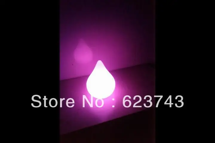 

Free Shipping Colorful LED Dew Break-resistant, rechargeable LED glowing lighted LED Peach,LED Swimming Pool Lamp remote control