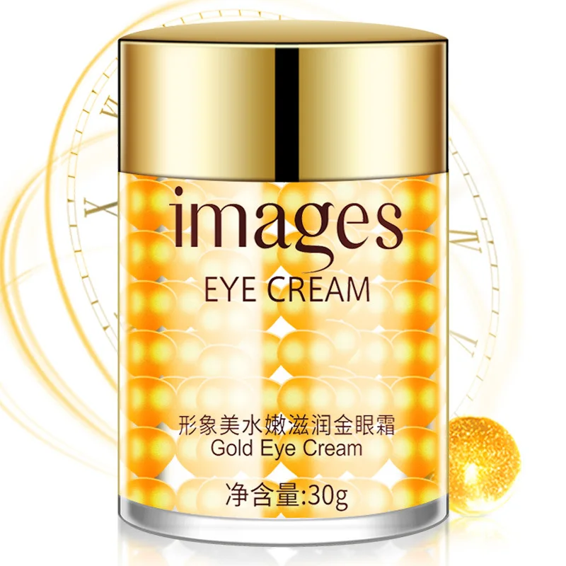 

IMAGES Gold Eye Cream Collagen Hydra Moisturizing Eye Gel Remove Eye Bag Anti Puffiness Dark Circles Remove Anti Wrinkles 30g