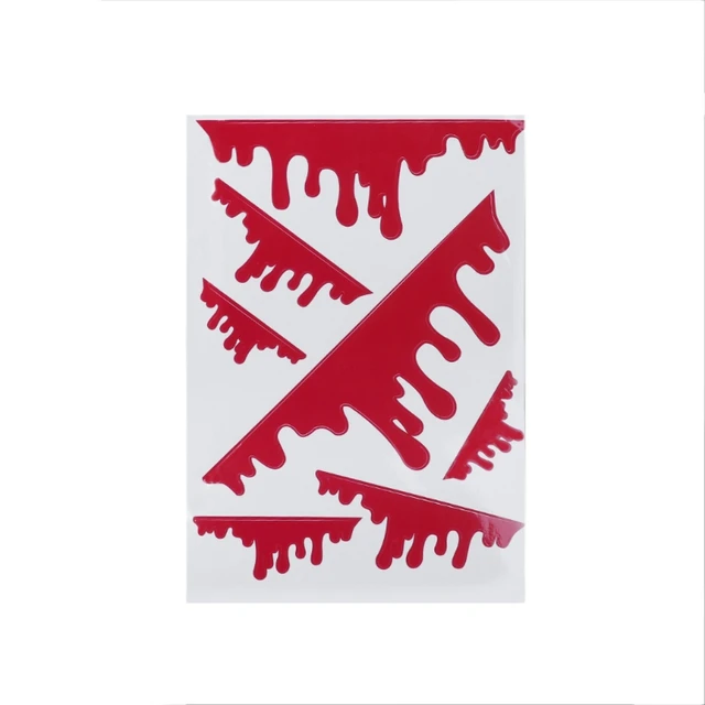 Best Price 7 Pcs Funny Bleeding Red Blood Drip Zombie Undead Reflective Car Vinyl Sticker  
