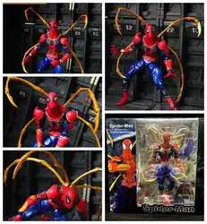 Marvel Мстители Железный человек паук 6 "фигурку Бесконечная война Endgame ко Revoltech комплекс удивительные Yamaguchi Katsuhisa игрушечные лошадки кукла