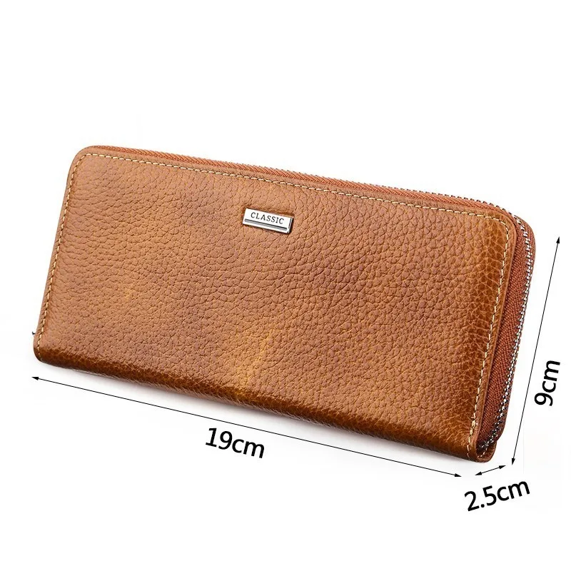 CHECKBOOK CREDIT CARD HOLDER BROWN GENUINE LEATHER NEW