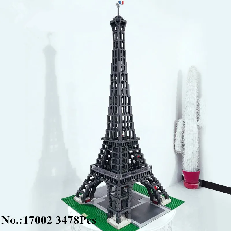 

IN STOCK H&HXY 17002 3478pcs The Eiffel Tower Model Building Kits Brick ToysChristmas Gift