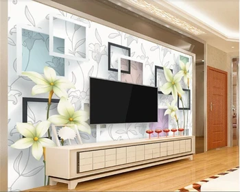

beibehang papel de parede 3d Elegant and fresh behang simple wallpaper mural stereo 3D TV background wall wall papers home decor