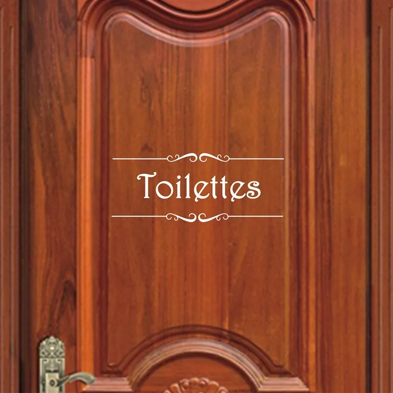 Porte Salle de bain et Toilettes Wall Sticker French Bathroom Toilet Door Wallpaper Mural Decals Vinyl Wall Sticker Home Decor Porte Salle de bain et Toilettes Wall Sticker French Bathroom Toilet Door Wallpaper Mural Decals Vinyl Wall Sticker Home Decor