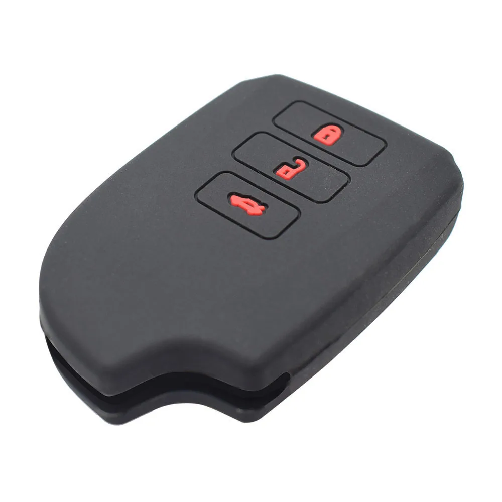 Для Toyota Vios Yaris Силиконовый Футляр для дистанционного ключа чехол-накладка мягкий чехол держатель 3 кнопки