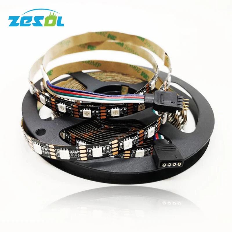 5 м Светодиодная гибкая лента 5050 DC12V 60 Led/M Водонепроницаемая RGB Белая теплая белая