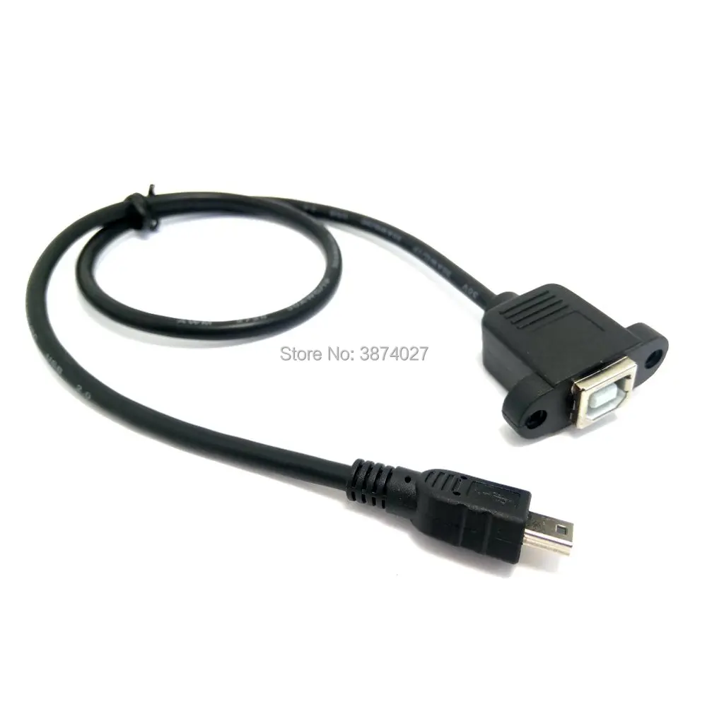 Кабель для крепления панели принтера + винт Mini USB 5 Pin штекер на 2 0 B гнездо 30 см/50