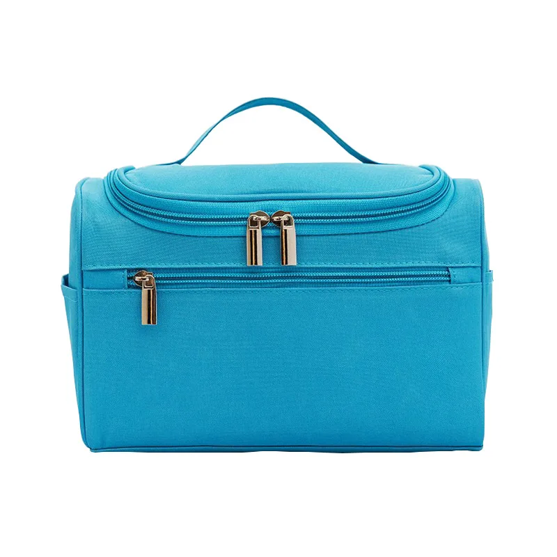 REREKAXI Женская Мужская водонепроницаемая косметичка большая Вместительная дорожная органайзер косметичка сумки для хранения туалетных принадлежностей - Цвет: Blue Cosmetic Bag