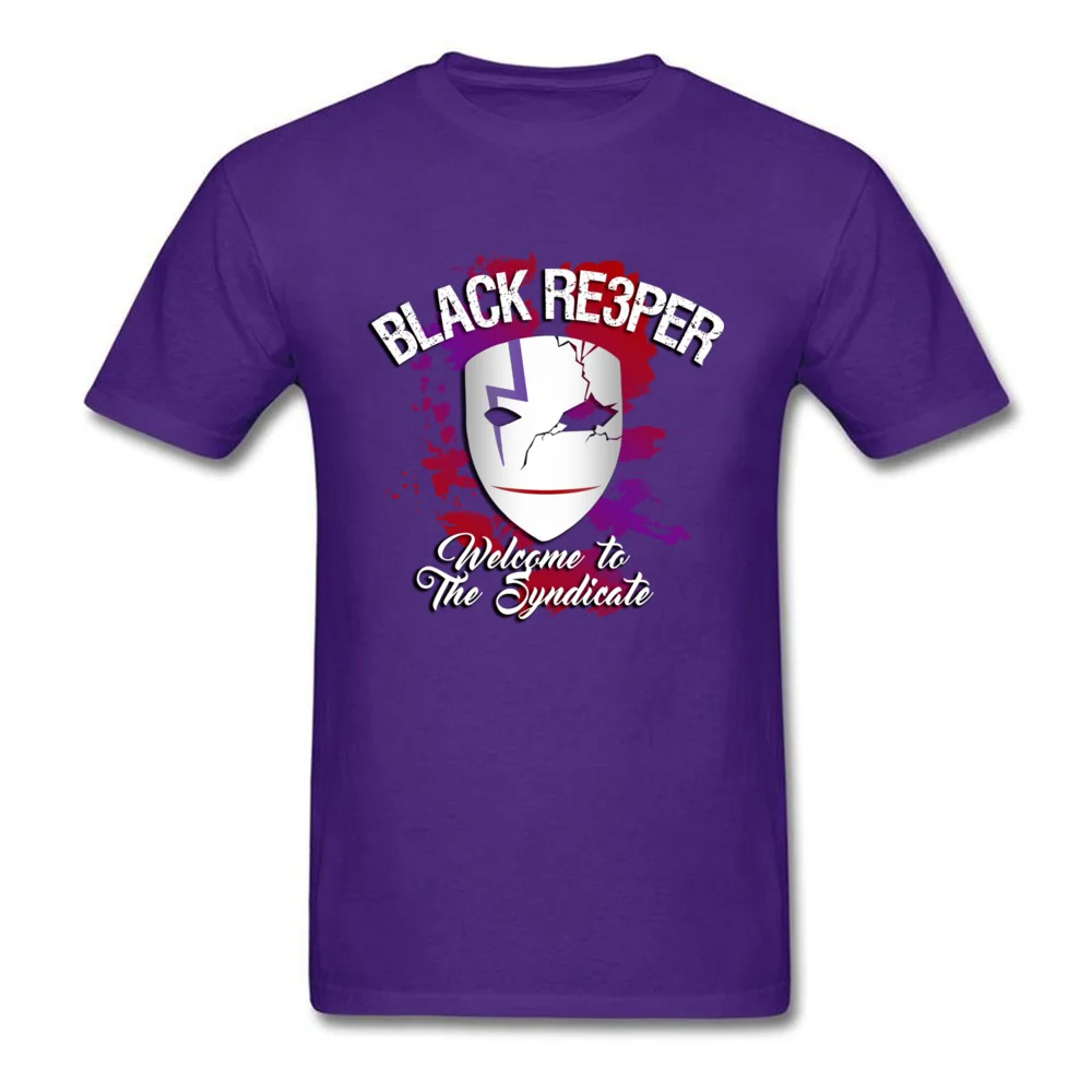 Round Neck Welcome to the Syndicate 100% Cotton Men Top T-shirts Design Short Sleeve Tops T Shirt On Sale Street Tee Shirts Welcome to the Syndicate purple