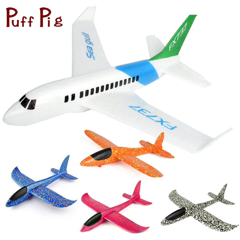 

New EPP Foam Hand Throwing Inertial Airliner Big Size DIY Assembly Glider Airplane Model Outdoor Sports Toys For Children Boys