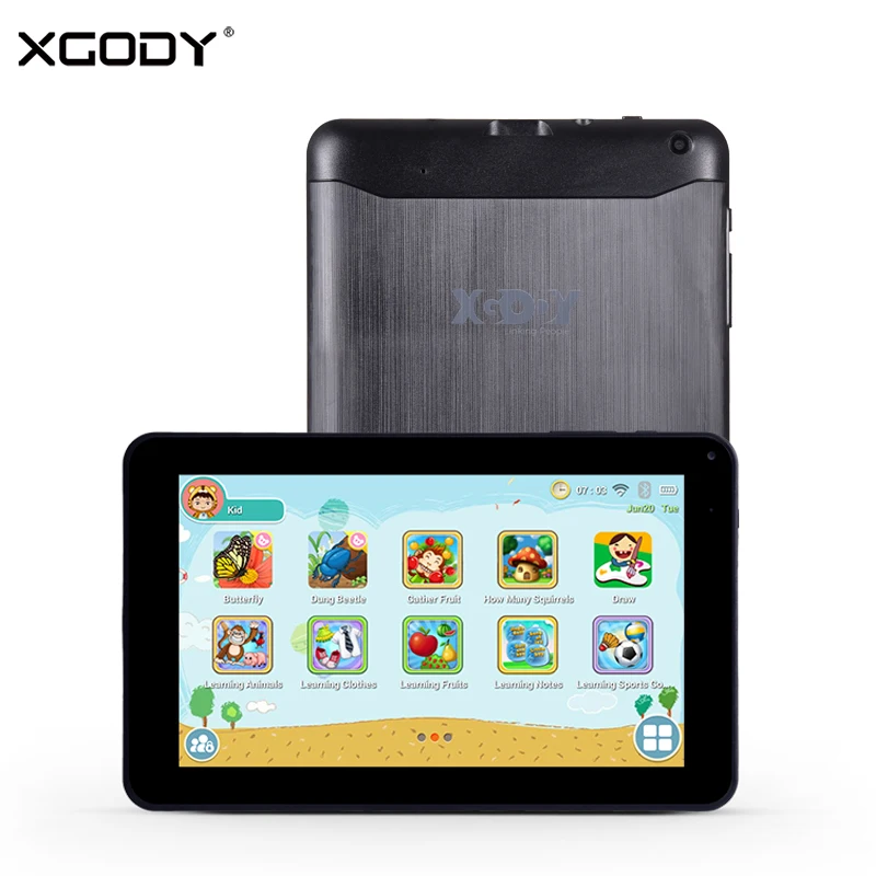 XGODY 9 дюймовый детский планшет с четырёхъядерным процессором Android 6 0 ОЗУ 1 ГБ ПЗУ 16