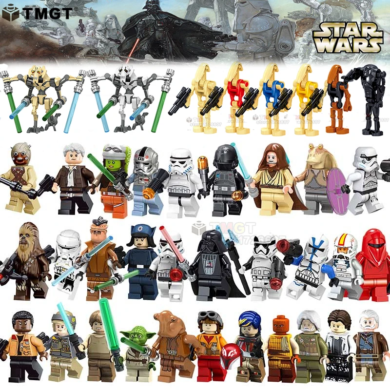 

Single Sale Building Blocks Emperor Royal Guard Luke Skywalker Yoda Sabine Wren Clone Soldier Super Heroes Children Gift Toys