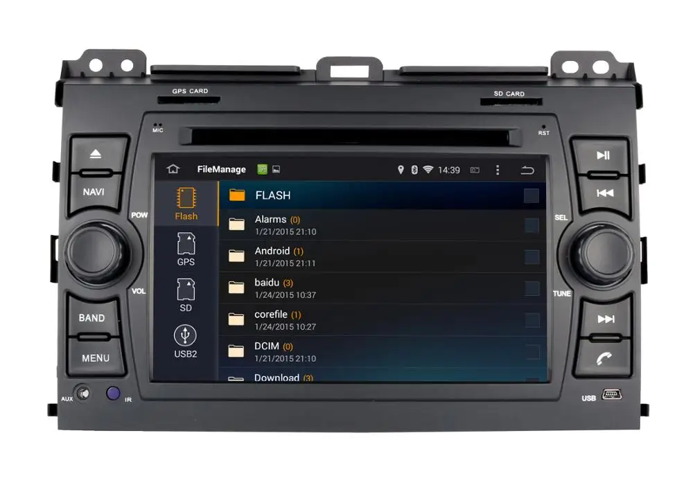 Best Android 7.1 Car DVD Player GPS Navigation for Toyota Prado Land Cruiser 120 2003-2009 with Radio BT SD MP3 WIFI Audio Stereo 5